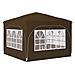 Tenda per feste a pop-up 290 x 290 x 245 cm Tortora - Foto miniatura 9