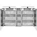 Set di Armadi da Bagno con lo scaffale 3 pcs 120 x 14,5 x 70 cm - Foto miniatura 7