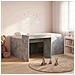 Letto alto per bambini con scrivania Grigio Cemento - Foto miniatura 2