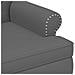 Loveseat con bottoni imbottiti Grigio 120 x 65 x 77 cm - Foto miniatura 6