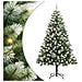 Albero di Natale artificiale con rami snodati e neve imbiancata - Foto miniatura 1