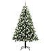 Albero di Natale artificiale con rami snodati e neve imbiancata - Foto miniatura 3