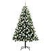 Albero di Natale artificiale con rami snodati e neve imbiancata - Foto miniatura 4