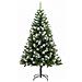 Albero di Natale artificiale con rami snodati e neve imbiancata - Foto miniatura 5