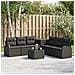 Set di divani 8 pz Nero Rattan sintetico e Acciaio - Foto miniatura 7