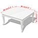 Tavolino 80x80x42 Cm Alto Bianco Lucido - Foto miniatura 5
