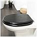 Sedile Wc A Chiusura Morbida Blackwash In Mdf Nero 252030746 - Foto miniatura 4