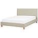 Letto In Tessuto Beige 180 X 200 Cm Sennez - Foto miniatura 20