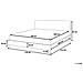 Letto Sfoderabile Nero Con Illuminazione Led 160 X 200 Cm Fitou - Foto miniatura 4