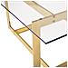 Tavolino In Vetro Color Dorato Crystal - Foto miniatura 3