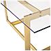 Tavolino In Vetro Color Dorato Crystal - Foto miniatura 10