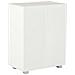 Credenza Bianco Lucido 60x35x80 cm in Legno Multistrato - Foto miniatura 3