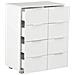 Credenza Bianco Lucido 60x35x80 cm in Legno Multistrato - Foto miniatura 5