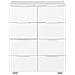 Credenza Bianco Lucido 60x35x80 cm in Legno Multistrato - Foto miniatura 7