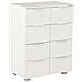 Credenza Bianco Lucido 60x35x80 cm in Legno Multistrato - Foto miniatura 1