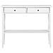 Tavolino Consolle Bianco Con 2 Cassetti Avenue - Foto miniatura 3