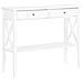 Tavolino Consolle Bianco Con 2 Cassetti Avenue - Foto miniatura 9