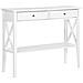 Tavolino Consolle Bianco Con 2 Cassetti Avenue - Foto miniatura 5