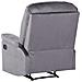 Poltrona In Velluto Grigio Regolabile Manualmente Eslov - Foto miniatura 9