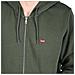 Felpa Da Uomo Con Cappuccio Core Zip Up Verde Taglia Xl Codice 34259-0006 - Foto miniatura 3