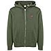Felpa Da Uomo Con Cappuccio Core Zip Up Verde Taglia Xl Codice 34259-0006 - Foto miniatura 4