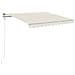 Tenda Automatica con Sensore Vento e LED 300x250 cm Crema - Foto miniatura 1