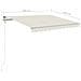 Tenda Automatica con Sensore Vento e LED 300x250 cm Crema - Foto miniatura 8