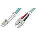 Cavo Fibra Ottica Lc A Sc Multimode Duplex 50/125 Mt. 2 Om4 - Foto miniatura 1