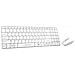 Tastiera USB + RF Wireless + Bluetooth EK122W  (Layout QWERTY) Colore Bianco - Foto miniatura 1