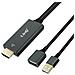 Adattatore Hdmi + 1x Connettore Usb Maschio E 1x Porta Usb Femmina - Foto miniatura 7