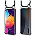 Catena Di Telefoni Cellulari Compatibile Con Samsung Galaxy A30s In Camouflage - Coperchio Protettivo In Silicone Con Anelli D'argento, Cinturino In Corda E Custodia Staccabile - Foto miniatura 8