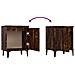 Comodini con Gambe in Metallo Rovere Fumo 40x30x50 cm - Foto miniatura 2