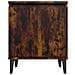 Comodini con Gambe in Metallo Rovere Fumo 40x30x50 cm - Foto miniatura 3