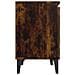 Comodini con Gambe in Metallo Rovere Fumo 40x30x50 cm - Foto miniatura 5