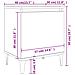 Comodini con Gambe in Metallo Rovere Fumo 40x30x50 cm - Foto miniatura 7