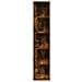 Scaffale Angolare Rovere Fumo 33x33x164,5 cm Legno Multistrato - Foto miniatura 3
