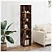Scaffale Angolare Rovere Fumo 33x33x164,5 cm Legno Multistrato - Foto miniatura 10