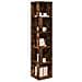 Scaffale Angolare Rovere Fumo 33x33x164,5 cm Legno Multistrato - Foto miniatura 11
