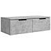 Armadietto A Muro Grigio Cemento 68x30x20 Cm Legno Multistrato - Foto miniatura 2