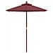 Ombrellone Da Giardino Con Palo In Legno Bordeaux 196x231 Cm - Foto miniatura 3