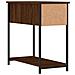 Comodino Rovere Marrone 30x60x60 Cm In Legno Multistrato - Foto miniatura 4