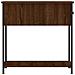 Comodino Rovere Marrone 30x60x60 Cm In Legno Multistrato - Foto miniatura 6