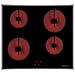 Piano Cottura GTH64TCIX2 Elettrico 4 Zone Cottura da 58 cm Colore Nero - Foto miniatura 1