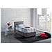 Letto Singolo Catia, Letto Contenitore Con Rivestimento In Tessuto, 100% Made In Italy, Apertura Frontale, Con Materasso Cm 80x200 Incluso, Grigio - Foto miniatura 1