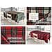 Tovaglia Cucina Soggiorno Antimacchia Idrorepellente Fantasie Tartan Splash Vari Colori 140x360cm Bordeaux - Foto miniatura 2