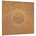 Decorazione Muro Da Giardino 55x55 Cm Sole In Acciaio Corten - Foto miniatura 2