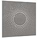 Decorazione Muro Da Giardino 55x55 Cm Sole In Acciaio Corten - Foto miniatura 3