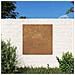 Decorazione Muro Da Giardino 55x55 Cm Sole In Acciaio Corten - Foto miniatura 1