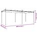 Pergola Con Tetto Retrattile Antracite 589x292x230 Cm - Foto miniatura 2