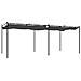 Pergola Con Tetto Retrattile Antracite 589x292x230 Cm - Foto miniatura 5